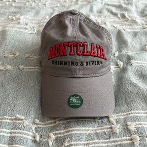 Montclair state university swimming baseball hat